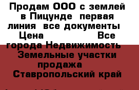 Продам ООО с землей в Пицунде, первая линия, все документы › Цена ­ 9 000 000 - Все города Недвижимость » Земельные участки продажа   . Ставропольский край